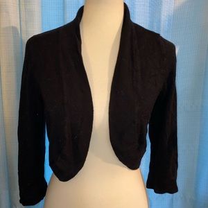 Super soft black Jessica Howard crop cardigan
